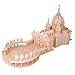 Rompecabezas de madera 3D modelo de construcción de madera basílica de San Pedro arquitectura del Vaticano ensamblar juego kit de construcción de artesanía en madera