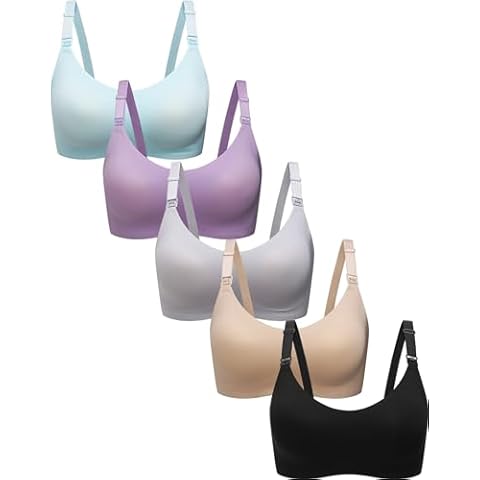 TOUCH LOOM Adjustable Nursing Bra for Maternity Pregnancy Breastfeeding with Wireless Cup Support for Women,COM-B,Medium Cover