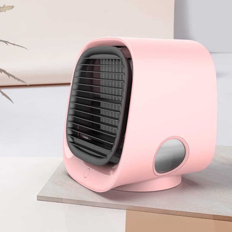 Mini USB klimatyzator biurkowy wentylator chłodzący nawilżacz oczyszczacz z 7 kolorami światła, przenośna chłodnica powietrza do użytku biurowego i sypialni