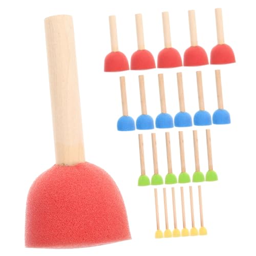 PERSELOSO 24Pcs Sponge Painting Tools Multi Functional Graffiti Sponges for Arts Crafts Present for Young Artists Enhance Creativity
