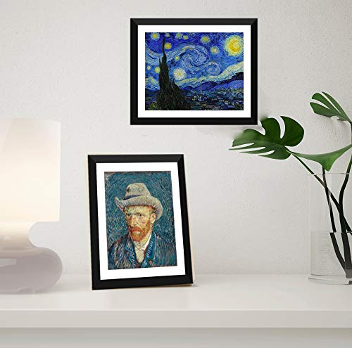 Image of Tallenge Vincent Van Gogh Framed Painting (Poster Paper; Small /12 x 17 inches, Multicolour) -Set of 10