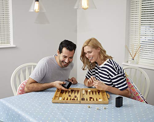Preisvergleich Produktbild Gibson Games Backgammon Spiel - Holz - GROß & Deluxe