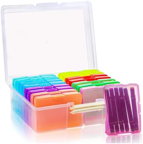 WACH AUF 18 Pièces BoîTe à Cartes à Jouer, Boite Plastique Transparente (10,5 X 7,5 X 2,5 Cm), Petite BoîTe De Rangement AdaptéE Aux Cartes Bancaires, Cartes De Visite, Cartes De Jeu