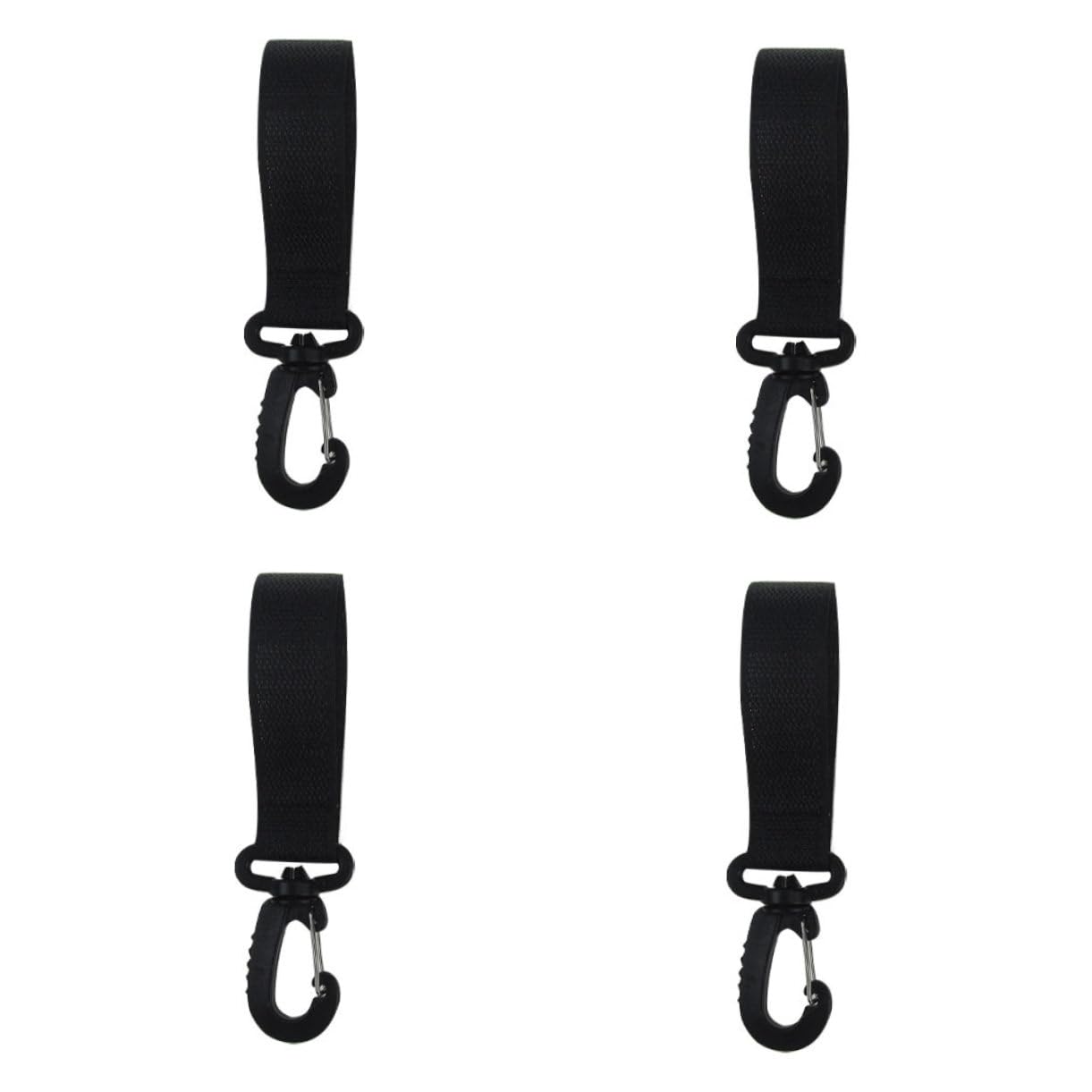 4 Pairs Black Rotation Stroller Hooks Multi-Function Hangers for Diaper Bags Wheelchairs Safe Polyester Material Convenient Use 4 Pairs Black Rotation Stroller Hooks Multi-Function Hangers for Diaper Bags Wheelchairs Safe Polyester Material Convenient Use