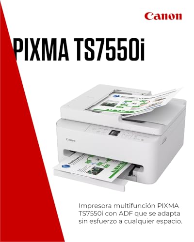 Miniatura 2 de Canon PIXMA TS7550I - Impresora Todo en Uno con Conectividad Wi-Fi, ADF de 35 Hojas y Pantalla OLED de 1,42” | Inalámbrica para Imprimir Fácilmente Desde Tu Smartphone PIXMA Print Plan