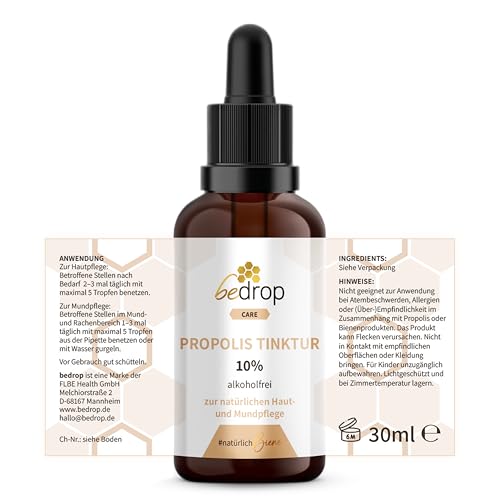 Propolis Tropfen ohne Alkohol - Propolis Extrakt auch für Kinder & Tiere geeignet - Reine Imker Qualität, alkoholfrei, keine Zusatzstoffe