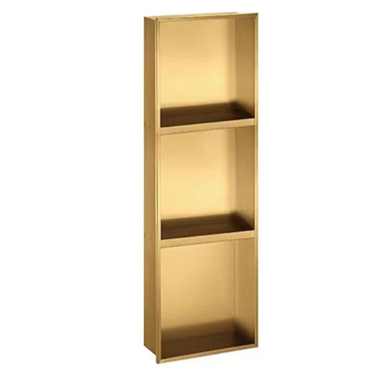Niche de Douche Encastrée en Acier Inoxydable 304, Alcôve Encastrée, Étanche, Rangement Facile pour Rénovations de Salle de Bains, Durable et Léger.,d'or