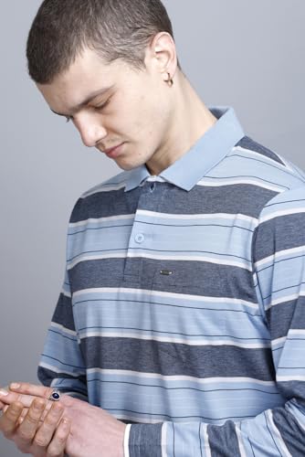Image of Full Sleeve Polo T Shirt for Men Cotton with Pocket and Collar - Regular Fit Tshirt