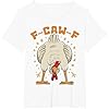 Funny F-Caw-F Tshirt Vintage Messy Bird Face Feather Chaos Cartoon Humor Short Sleeve T-Shirt Relax t Shirt 80s White XXL #1