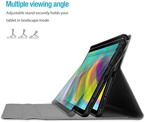 ProCase Galaxy Tab S5e 2019 Keyboard Case T720 T725, Slim Shell Lightweight Cover with Magnetically Detachable Wireless Keyboard for Galaxy Tab S5e 10.5 Inch SM-T720 (Wi-Fi) SM-T725 (LTE) -Black