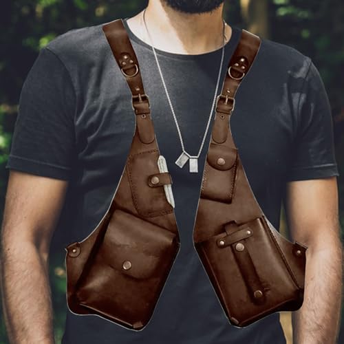 Bolso de hombro medieval antirrobo para móvil y cartera con correa ajustable 3