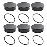 4/6 Pack auslaufsichere Sprinklerkopfabdeckungen, für 1800 1800XC Serie, Kunststoff-Ersatz mit Gummi-O-Ring für Gartenbewässerung (6 Stück)