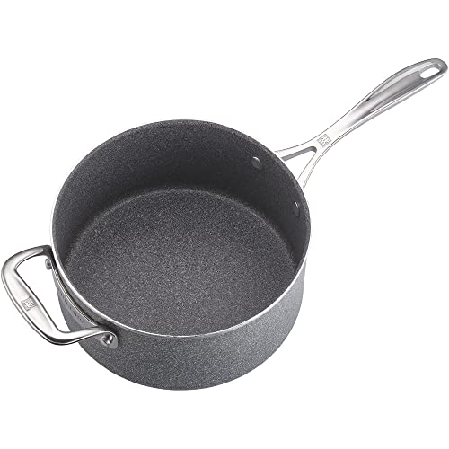 Zwilling Vitale 4-Qt Nonstick Saucepan With Handle Helper And Lid, Aluminum, Scratch Resistant, Made In Italy #TOP3