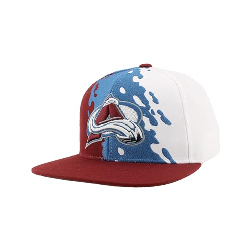 Image of ZHATS NHL Unisex-Adult NHL Officially Licensed Adjustable Snapback Hat Flat Bill Z11 Retro Paintbrush