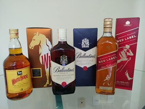 Whisky (Red Label 1 L + Ballantine's 1 L + White Horse 1 L)