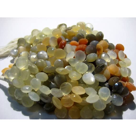 Perles cœur pierre de lune LKBEADS 11mm, offrez un bijou chargé de douceur