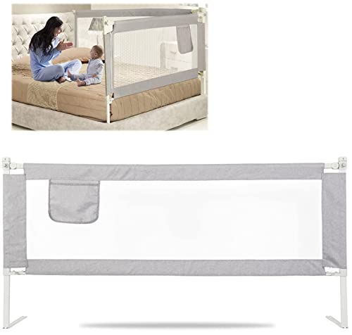 Cercoveu Bed Rail For Toddlers, Extra Tall（Height Adjustable） Specially Designed For Twin, Full, Queen, King Size, California King Bed - Safety Baby Bed Guard Rails For Kids (One Side 78.7" X 27") #TOP26