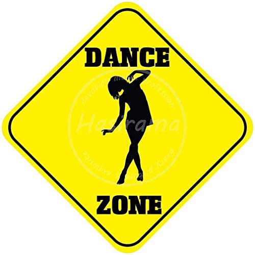 Dance Zone Letrero de Metal Carteles Retro de hojalata Placa Póster Hierro Arte para Colgar en la Pared Yarda Jardín Cafetería Bar Baño Regalo