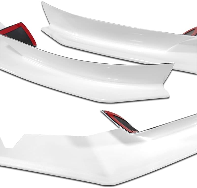 Miniatura 5 de Kit de 3 labio de parachoques delantero compatible con Mazda RX8 RX-8 2004-2008, alerón de protección divisor estilo MS, difusor de aire y barbilla