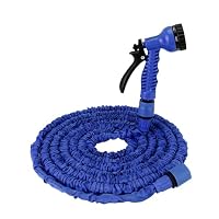 Expandable Garden Hose Pipe - 1/2 Leakpfoof Fittings, Flexible Retractable Magic Hose with 3/4, Expanding Garden Hose with 7 Function Spray Gun (25FT)