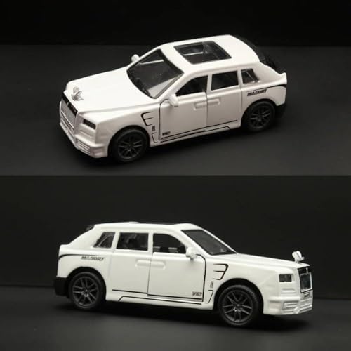 Image of SHAKTISM Rolls Royce Die-cast Model Car, 1:32 Scale, Pull Back Action, Opening Doors, for Boys, Girls & Collectors (White-Diecast Metal Car)