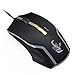 Produktbild AUKEY Gaming Maus mit 4 Einstellbaren DPI Either Hand Design Mäuse Bunte LED USB Wired PC Maus für Spiele, Arbeiten (Schwarz und Gold)