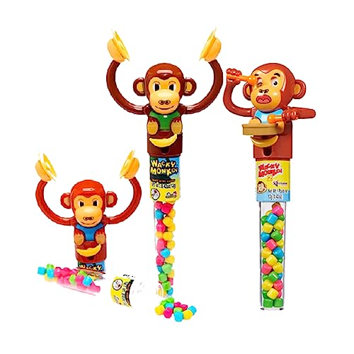 Caja de 12 Wacky Monkeys rellenos de dulce miniatura 2