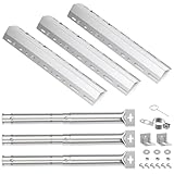 Tube de Brûleur Réglable pour Campingaz,Blooma,Charbroil,FirePlus,Pièces de Rechange de Universal Barbecue Brûleur en Acier Inoxydable,Brûleur Universel de Tube réglables (45629+42204-3PC, 30 à 72 CM)