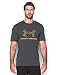 Under Armour Men's Camo Fill Logo T-Shirt, Carbon Heather/Steeltown Gold, X-Large