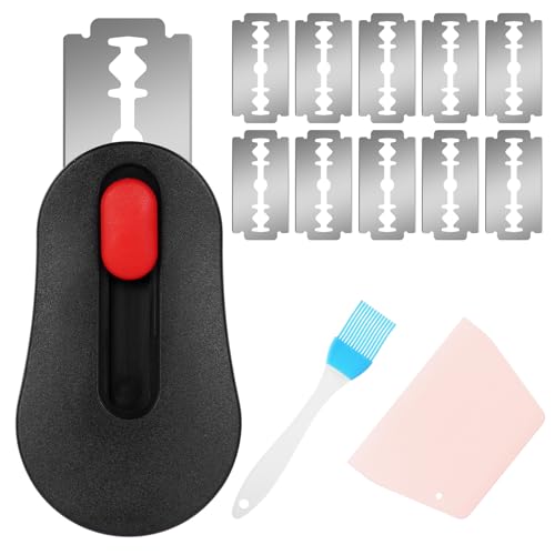 AYESY Couteau de Boulanger Compact, Magnétiques Handmade Bread Scoring Tool Couteau à Découper la Pâte en Acier Inoxydable avec 11 Lames de Rasoir, Petit Pinceau et Grattoir à Pâtisserie