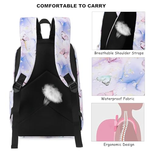 Fuyicat Mochila escolar para meninas, crianças, adolescentes, escola primária, escola, escola, facul