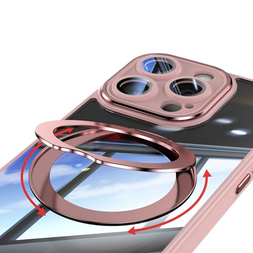 Coque iPhone 13 Pro Max antichoc avec bague de support et écran en verre