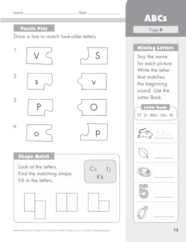 Week-by-Week Phonics Packets: 30 Independent Practice Packets That Help Children Learn Key Phonics Skills and Set the Stage for Reading Success - Image 7
