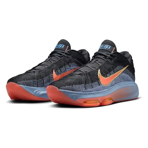 Nike Nike G.T. Hustle 3 Basketball Shoes (FV5953-001, Anthracite/Ashen Slate/Metallic Gold/Light Wild) Size 8