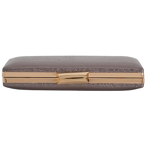 Image of JNB Women's Metallic Material Hard Case Evening Party Clutch