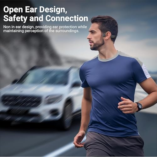 Image of 2025 Bluetooth Open-Ear Bone Conduction Headphones, Sweatproof & Waterproof, HD Stereo Sound, 10Hrs Playtime, Lightweight for Running，Office，Daily Life