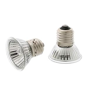 LOVIVER 2 Stuks E27 Daglichtlamp Warmtelamp UVA UVB Gloeilamp, 25W