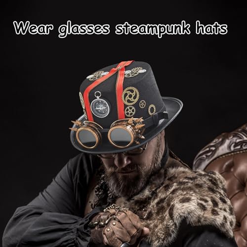Chapeau haut de forme pour costumes steampunk et conventions rétro - 4