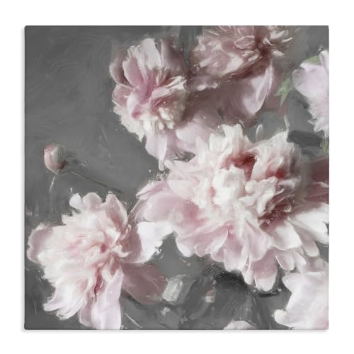 Stupell Industries Pink Carnation Buds Floral, 17 x 17 Inch Canvas Wall Art