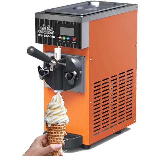 Countertop Soft Serve Ice Cream Machine - Home Use 4-5 Kg H Yield Auto Clean Pre-Cooling LCD Panel