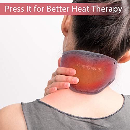 Neck Heating Pad, Comfytemp USB Heated Neck Wrap for Pain Relief, Auto