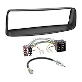 Setinhalt: Radioblende (schwarz), Radioanschlusskabel für Peugeot 206 CC, Antennenadapter (fahrzeugspezifisch)