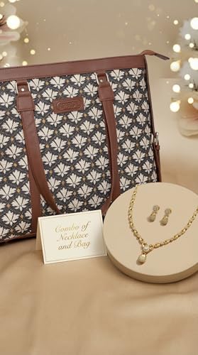 Image of Stylish Tote Bags for Office Use | Laptop Bag 15.6 inch | Purse for Women | Vegan Leather Handbag | Daily & Travel Use |