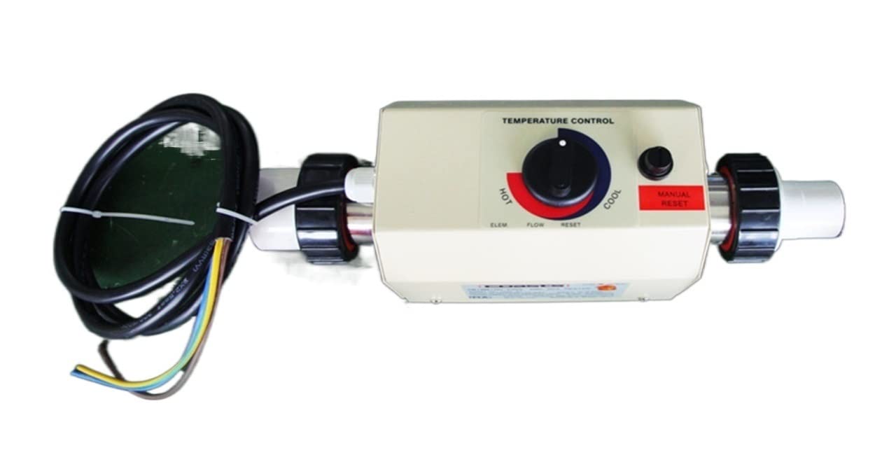 Calentador de Piscina 2kw Termostato de Piscina Calentador eléctrica Bañera hidromasaje Calentador Agua eléctrico for bañera y SPA Bomba de Calor para Piscina