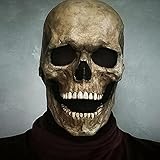 【Gruselige Skelettmaske】Gruselige Halloween-Schädelmasken für Erwachsene. Sie können es an Halloween oder bei einem themenbezogenen Fotoshooting einsetzen.