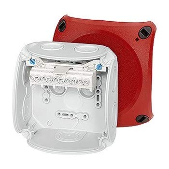 Preisvergleich Produktbild Hensel DK0404R Kabelabzweigkasten 1,5-4 mm², Deckel rot