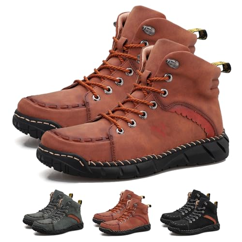 Mens Slip on Shoes, Men's Orthopedic Safety Work Shoes - Protective Toe, Ankle Protection, Waterproof, Non-Slip