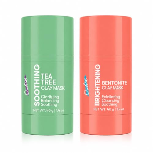 Genérico Clay Face Mask Set – Tea Tree & Bentonite Stick Masks, Easy-Apply Solid Facial Mask, Cleansing & Balancing Skincare, Travel Size 40g Each image 4