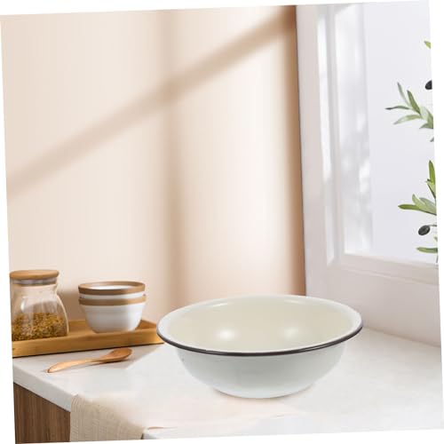 Lavabo de esmalte para hogar con fondo hundido y diseño compacto 8
