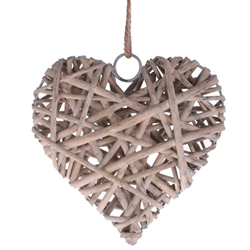 EBTOYS Wicker Hearts Wreath Home Wall Wedding Party Hanging Decor - Heart